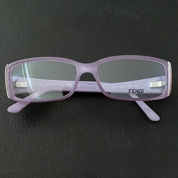 LOW START Fendi Lavender Rectangular Eyewear size 53 - Picture 1 of 7